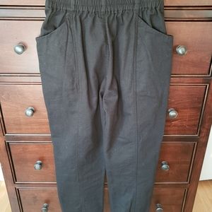 Elizabeth Suzann Clyde Cotton Canvas Black work pant size M